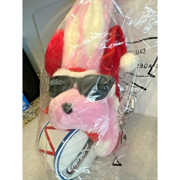 1993 Energizer Bunny Christmas Stocking 29” Plush w/ Santa Hat Sunglasses SEALED - Picture 3 of 7